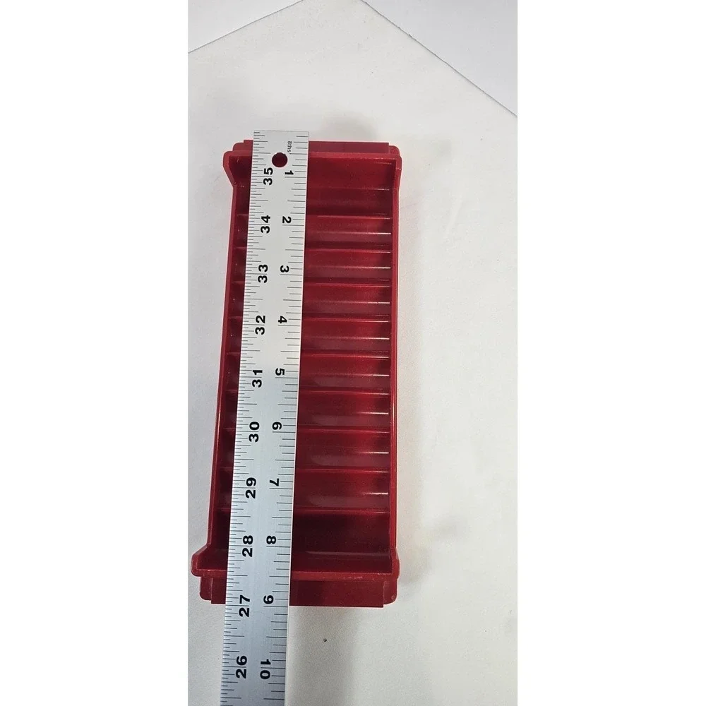 1 Major Metalfab MMF $5 Pennies‎ Red Coin Roll Tray Bank Teller Money Tray